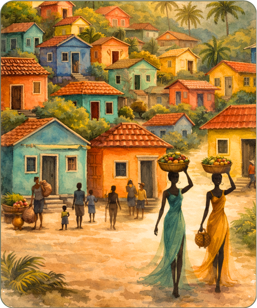Les Maisons Colorées - Instant Haïti - N° 20