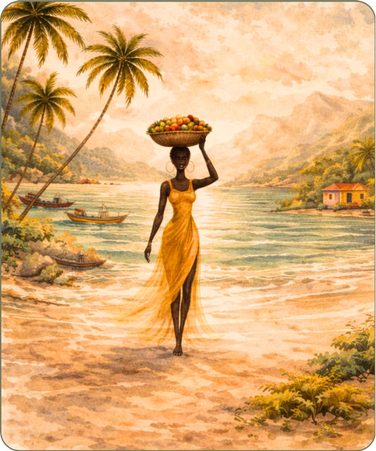 Haïtienne sous les Palmiers - Instant Haïti - N° 20
