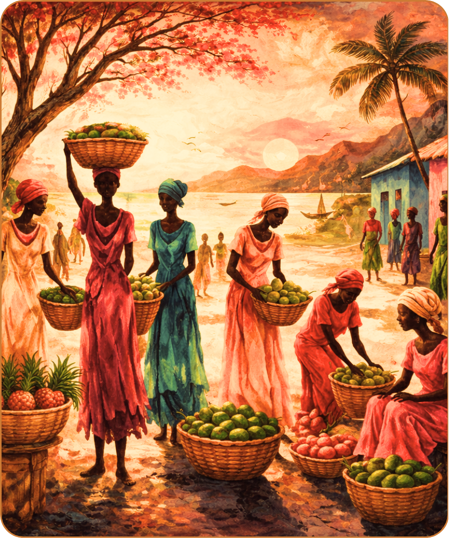 Haïtiennes au marché - Instant Haïti - N° 2