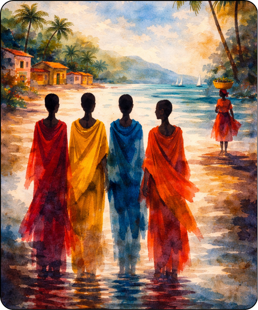 Les Haïtiennes au Bord de l'Eau - Instant Haïti - N° 7