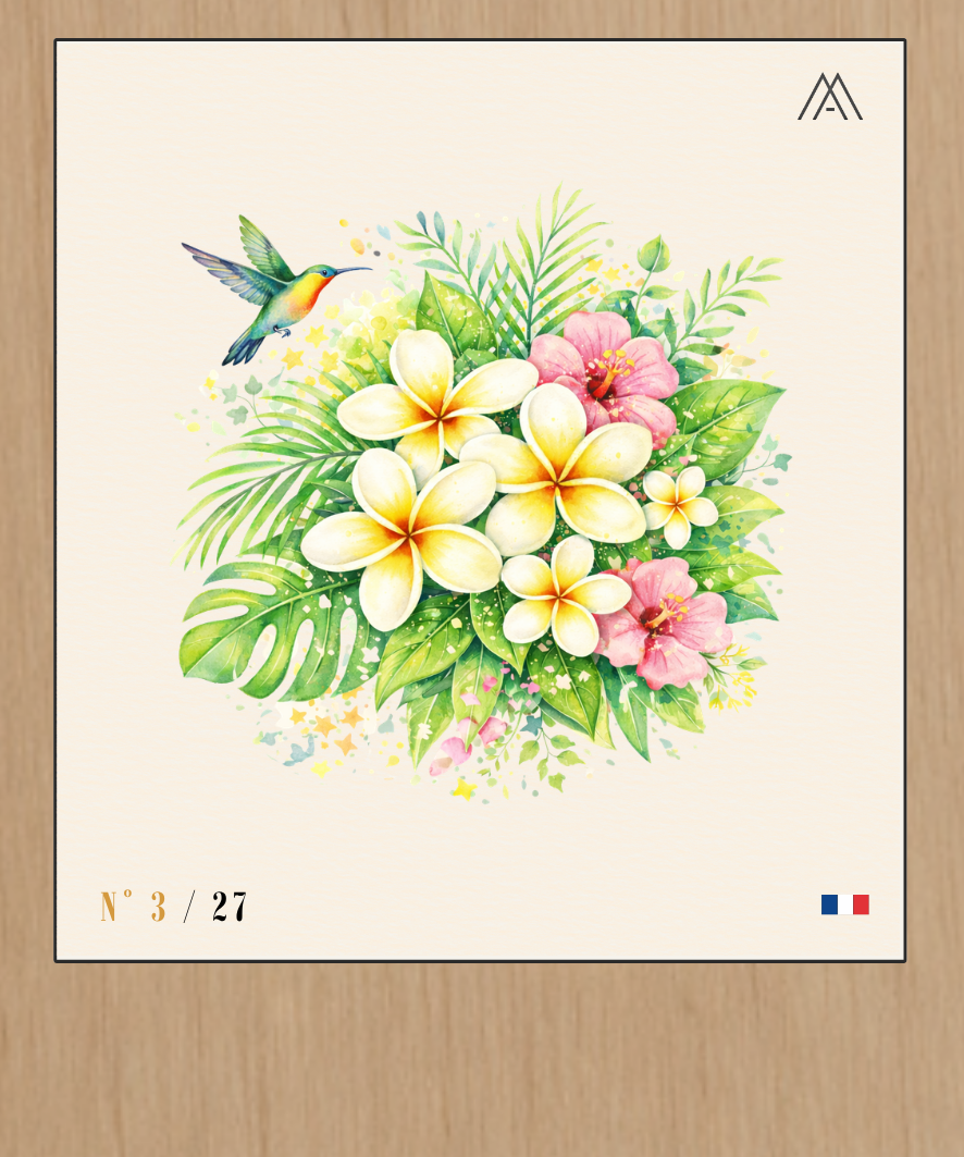 Frangipanier - Instant Fleurs Tropicales - N°3