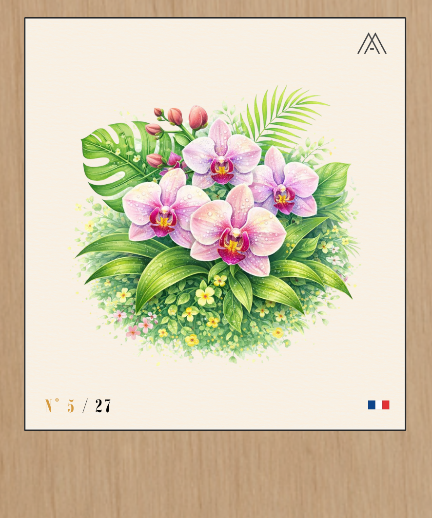 Orchidée - Instant Fleurs Tropicales - N°5