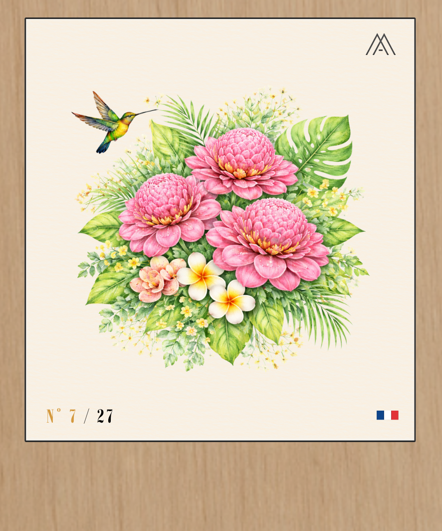 Fleur de Gingembre - Instant Fleurs Tropicales - N°7