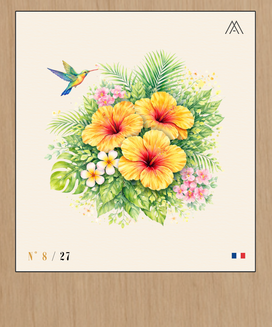 Hibiscus Jaune - Instant Fleurs Tropicales - N°8