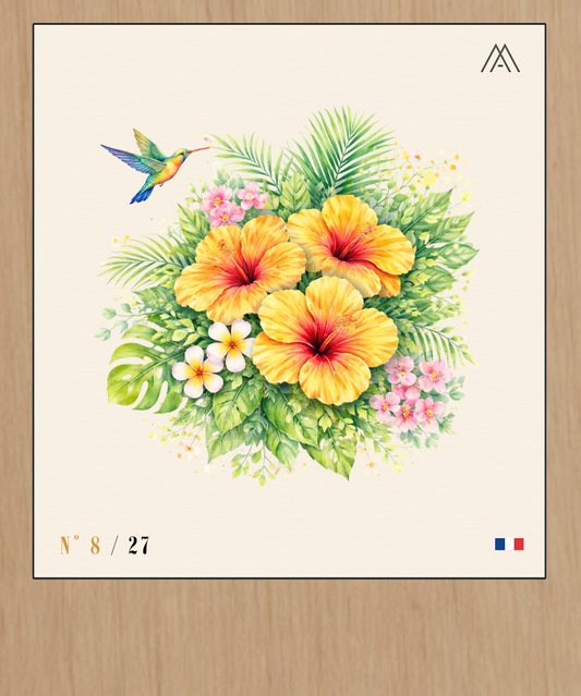 Hibiscus Jaune - Instant Fleurs Tropicales - N°8