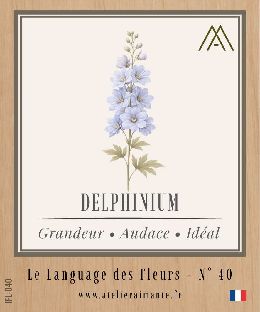 Magnet Instant FLEUR - Delphinium - N°40