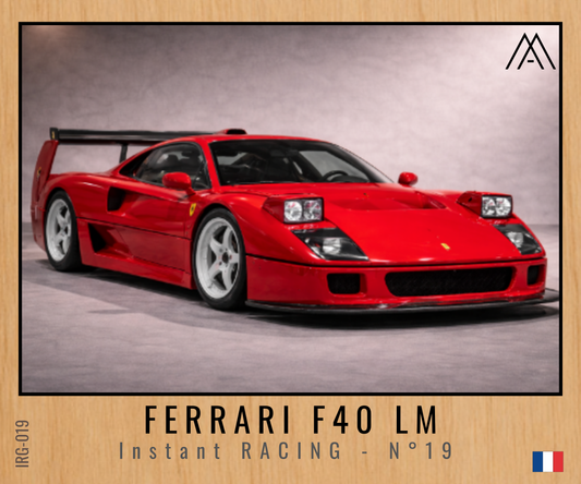 Magnet Instant RACING - Ferrari F40 LM - N°19