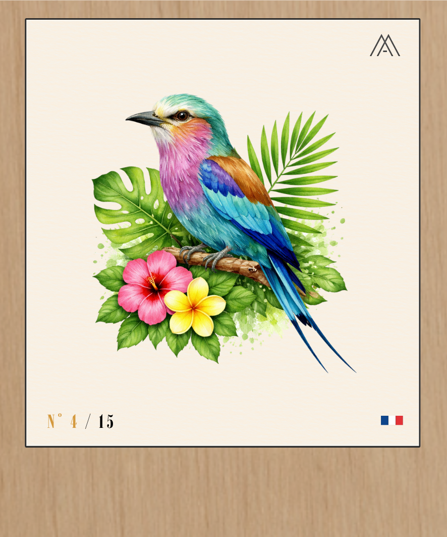 Roller Lilas - Instant Oiseaux Exotiques - N°4