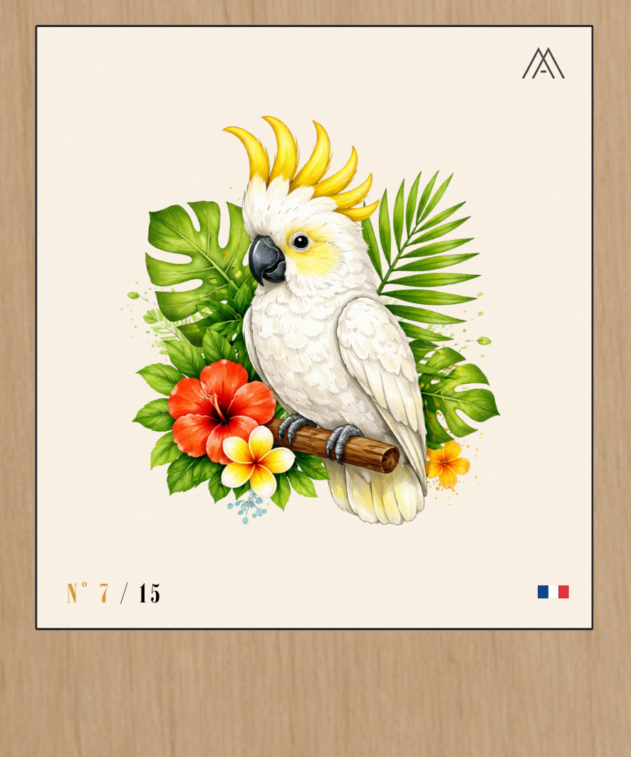 Cacatoès à Crête Jaune - Instant Oiseaux Exotiques - N°7